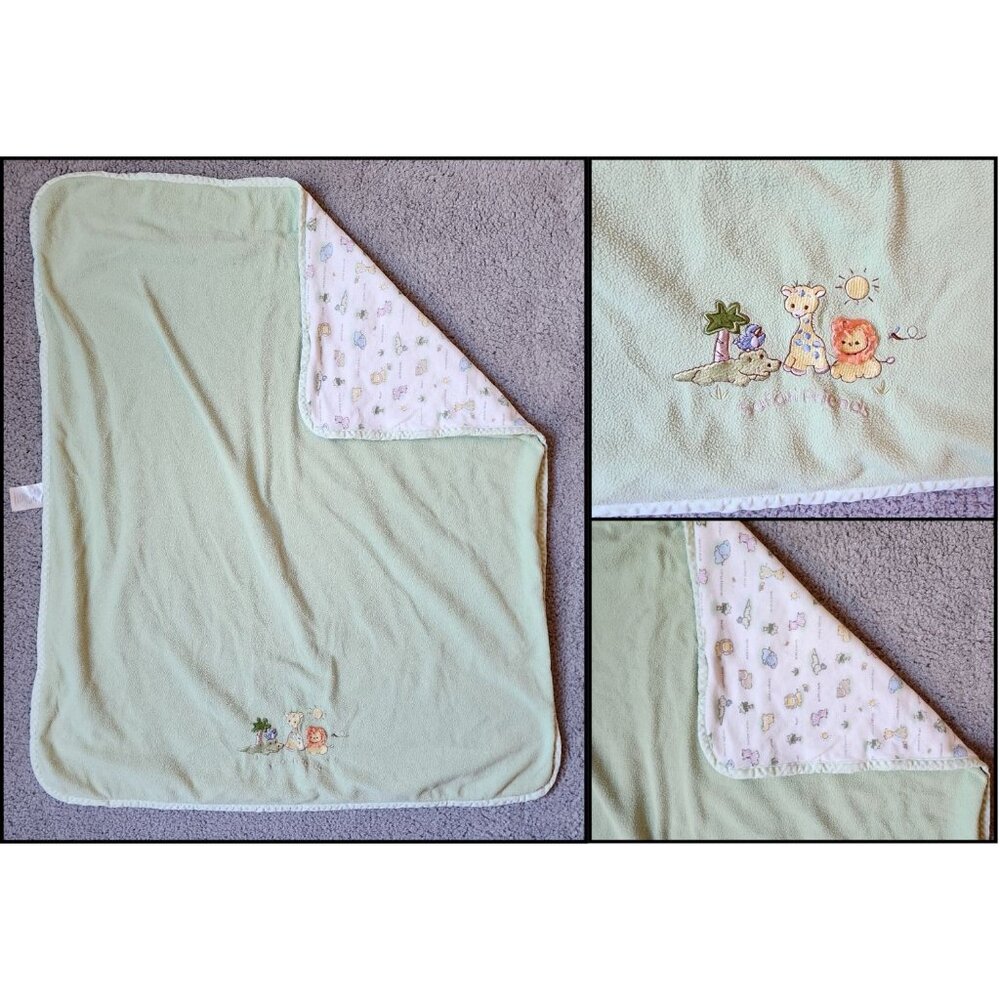 Koala‎ Baby Reversible Baby Blanket Safari Friends Giraffe Lion Alligator Bird